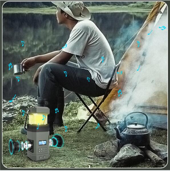 camping light radio